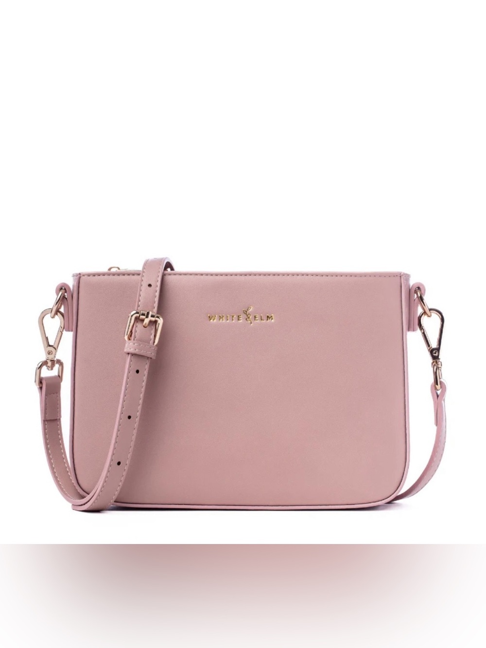 White Elm Rose Ara Convertible Crossbody Clutch -Dusty Rose